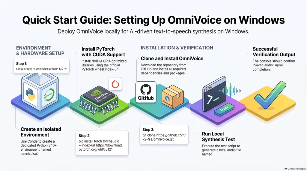 How to install OmniVoice TTS locally on Windows